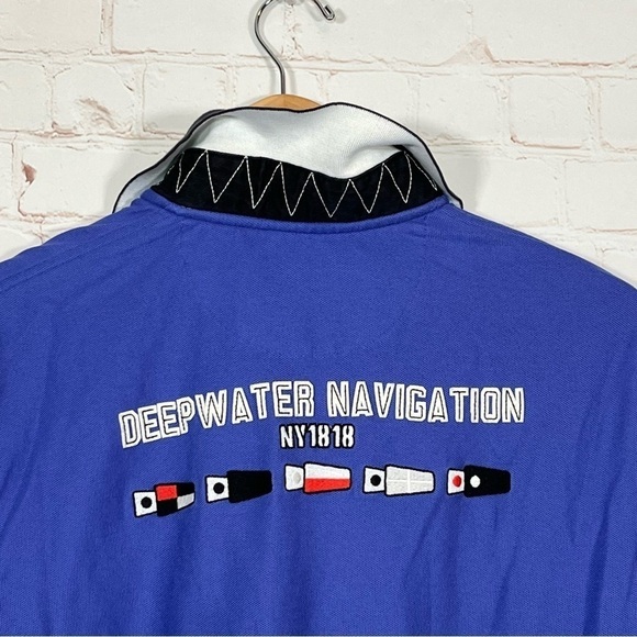 Brooks Brothers Shirt Mens Small Rugby Polo 1818 Pro Sport Deepwater Navigation - Picture 14 of 14